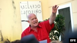 El viceministro de Cultura de Cuba, Fernando Rojas, en rueda de prensa el 28 de marzo de 2018 sobre el festival "Artes de Cuba".