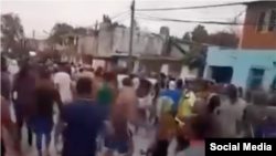 Protesta en Bayamo, Granma el 17 de marzo de 2024.