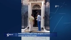 Activistas entregan carta dirigida a Primer Ministro de Reino Unido Activistas entregan carta dirigida a Primer Ministro de Reino Unido