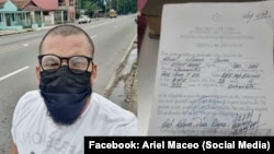 El escritor y fotógrafo Ariel Maceo fue citado por la Seguridad del Estado.