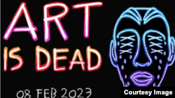 Folleto de "Art is dead", una colección del artista Æthelstan -inspirada en la experiencia de Otero Alcántara y "Osorbo" en Cuba.