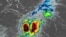 Imagen satelital de la tormenta tropical Melissa.