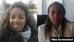 La periodista independiente María Matienzo Puerto y la activista Kirenia Yalit Núñez.