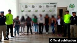 Banda de Tráfico humano. Foto Tomada de Dirección de Investigación Criminal e Interpol DIJIN