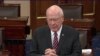 El senador demócrata estadounidense Patrick Leahy durante su discurso ante el Senado sobre las restricciones de viajes a Cuba.
