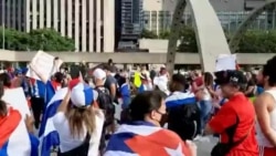 A ritmo de conga, cubanos en Canadá apoyan protestas en la isla A ritmo de conga, cubanos en Canadá apoyan protestas en la isla