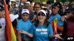 La conga celebrada el 12 de mayo de 2018.