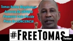 Imagen de la campaña por la liberación de Tomás Núñez Magdariaga.