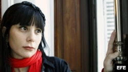 Wendy Guerra en Madrid, en el marco del Festival ViVamérica, presentando su nuevo libro, "Posar desnuda en La Habana". Archivo.