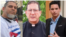 El pastor Mario Felix Lleonart Barroso, el sacerdote Alberto Reyes y el periodista Yoe Suárez