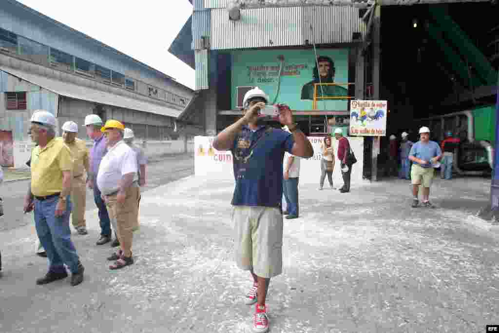 La delegación de EEUU en el central 30 de Noviembre en Artemisa.