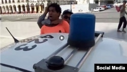 Momento de la detención de Luis Manuel Otero Alcántara.