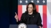 La vicepresidenta de Estados Unidos, Kamala Harris, habla en un acto de campaña el 17 de julio de 2024, en Kalamazoo, Michigan (AP Photo/Carlos Osorio)