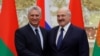 Alexander Lukashenko y Miguel Díaz-Canel en Minsk en octubre de 2019. Sergei Grits/Pool via REUTERS.