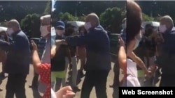 El ministro de Cultura, Alpidio Alonso, la emprendió a puñetazos contra un periodista que cubría la manifestación del 27N.