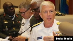 Almirante Craig Faller, jefe del Comando Sur.