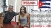Daniel Salcedo junto a su hija Mileydi, en una imagen de campaña por su liberación publicada por Prisoners Defenders.