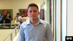 Eliécer Ávila, joven opositor.