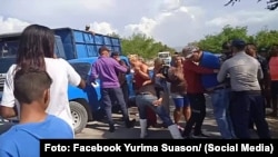 Protesta en el poblado de Cajimaya, Holguín