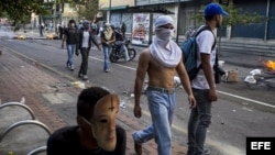 Protestas en Venezuela. Foto de archivo.