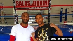 Yordenis Ugás (izquierda) y Rancés Barthelemy (derecha). Dos pugilistas cubanos que triunfan en el exilio, y cuyas historias son ignoradas por la prensa oficial en Cuba.