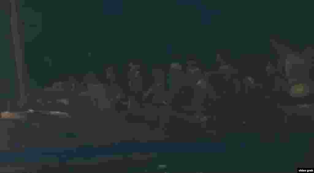 El bote de los cubanos.