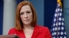 Jen Psaki, portavoz de la Casa Blanca.