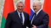 Alexander Lukashenko y Miguel Díaz-Canel en Minsk el 23 de octubre de 2019. Sergei Grits / POOL / AFP