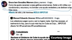 Bruce Iam González Marrero calificando de "gallinas" a los estadounidenses. Apenas dos meses después pedía asilo en EEUU.