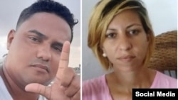 Esteban Rodríguez y Thais Mailén Franco. (Combo de fotos tomadas de Facebook)