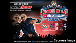 El anuncio del concierto de Gente de Zona.