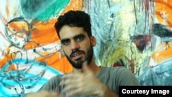 El grafitero cubano Danilo Maldonado, "El Sexto".