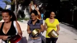 Toque de cazuelas para recibir a Obama Toque de cazuelas para recibir a Obama