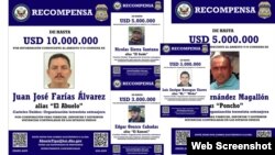 Estados Unidos ofrece recompensa para capturar a líderes de Cárteles Unidos.