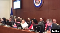 Sesión extraordinaria de del Consejo Permanente de la OEA para abordar la crisis de migrantes venezolanos.