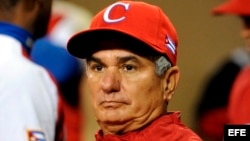 El entrenador cubano Hirginio Vélez.